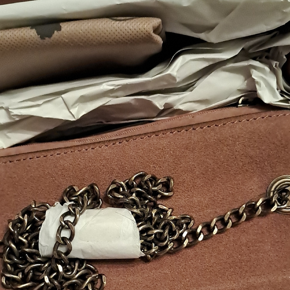 Patricia Nash Giada Natural Zig Zag Crossbody Bag - Picture 5 of 6